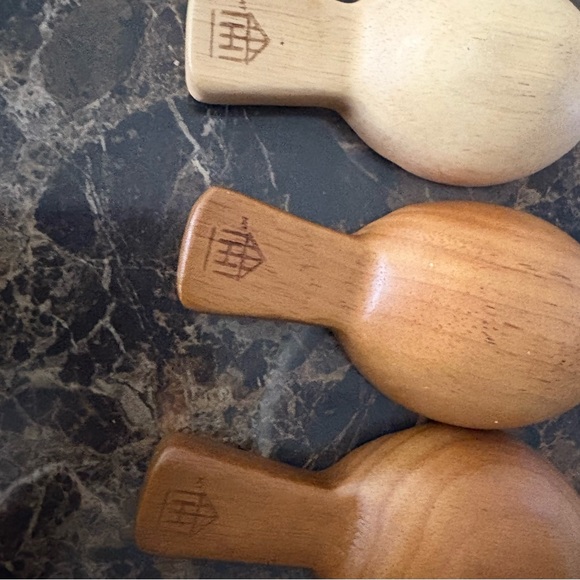 Wooden Serving Spoons Set - Brown ,black andTan, Multi purpose - Picture 3 of 6